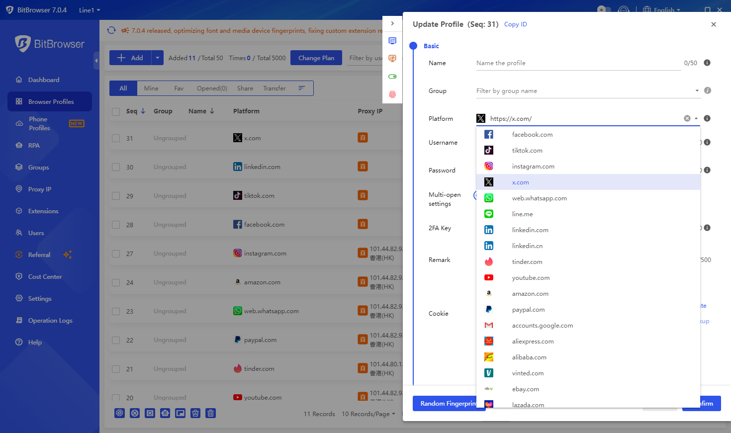 BitBrowser anti-detect browser fingerprint isolation across multiple profiles